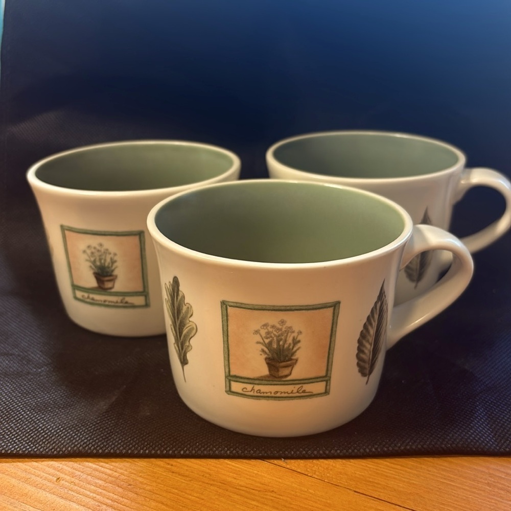 Pfaltzgraff Perennial Naturewood Coffee‎ Cups collectibles